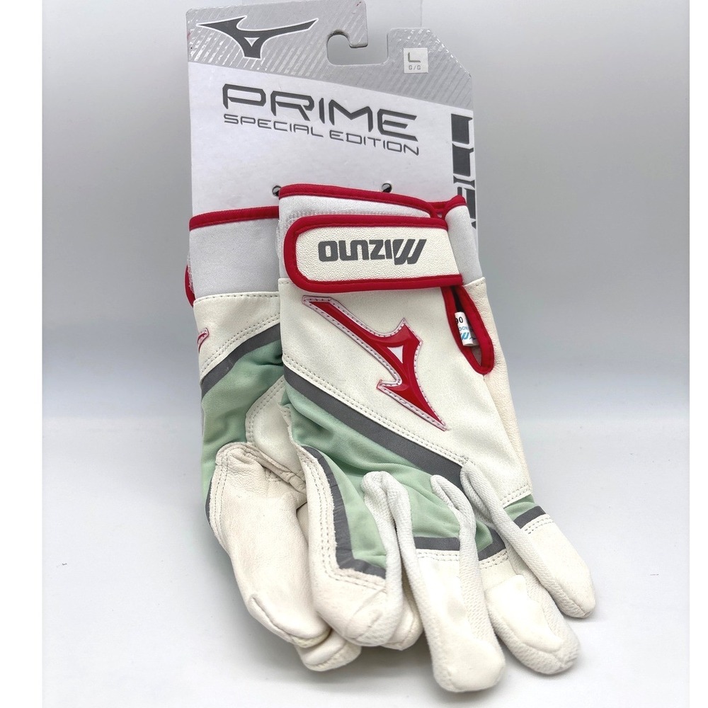 Mizuno Prime Special Edition Softball Batting‎ Gloves Leather Palm Large